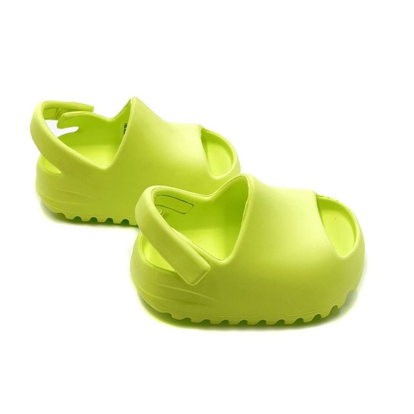 YEEZY X ADIDAS Glow Green Infant Slide Sandals NIB - Picture 6 of 13